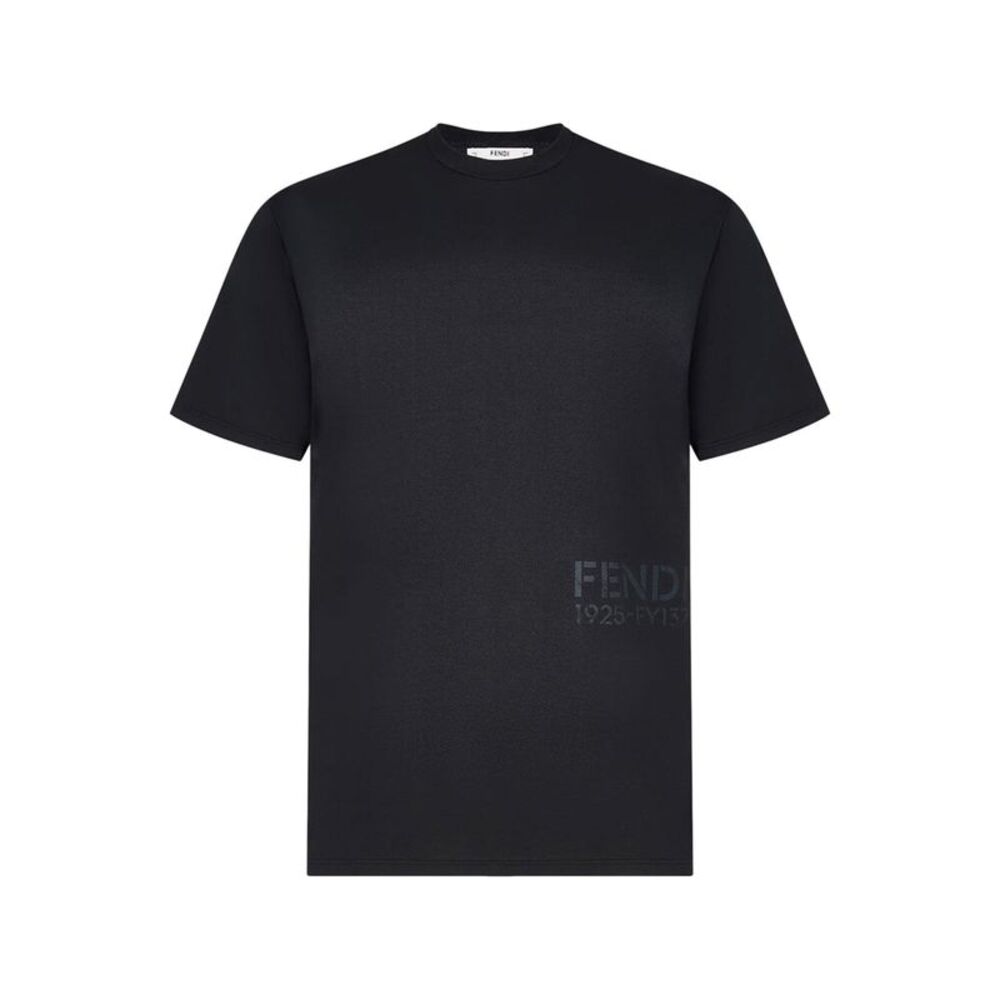 Fendi Men Cotton T-Shirt With Logo